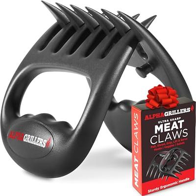Cave Tools Metal Meat Claws for Shredding Pulled Pork, Chicken, Turkey, and  Beef- Handling & Carving Food - Barbecue Grill Accessories for Smoker, or