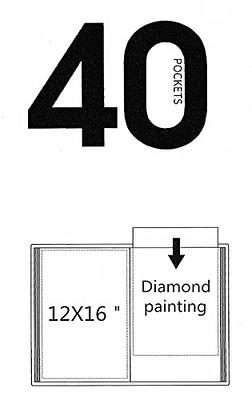  A3 Diamond Painting Storage Book, NIHO-JIUMA 40 Pages