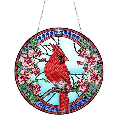 Stained Glass Bird Diamond Art Painting Kits for Adults, 5D