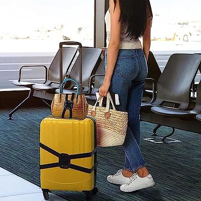  Luggage Straps Bag Bungees for Add a Bag Easy to Travel  Suitcase Elastic Strap Belt | Luggage Straps