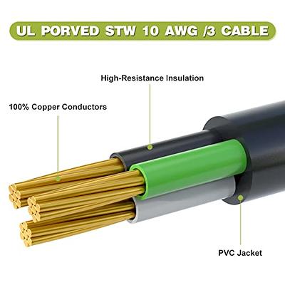 AOWEITOUR 30 Amp to 15 Amp 110 Volt RV Adapter Cord, NEMA 5-15P