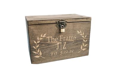 ZENFUN Wooden Wedding Card Box with Lock and Card Sign, Large Rustic Wood  Hollow Card Box, Wedding Reception Box for Party Supplies, Baby Showers,  Birthdays, Anniversaries - Yahoo Shopping