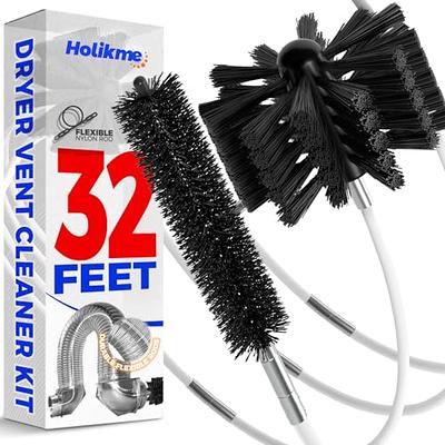 Holikme 32 Feet Dryer Vent Cleaning Brush Kit, Lint Remover