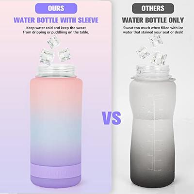 Half Gallon Insulated Water Bottle with 2-in-1 Lid (Chug Lid/Straw