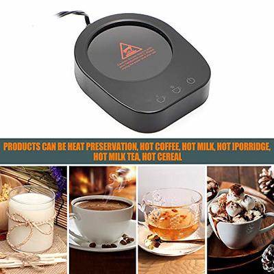  VOBAGA Coffee Mug Warmer, Electric Coffee Warmer for Desk with  Auto Shut Off, 3 Temperature Setting Smart Cup Warmer for Heating Coffee,  Beverage, Milk, Tea and Hot Chocolate (No Cup): Home