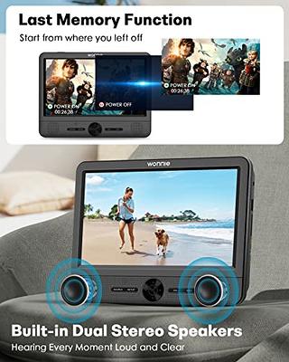 Arafuna Car DVD Player Dual Screen Play A Same or Two Different Movies,  Headrest DVD Player for Car 