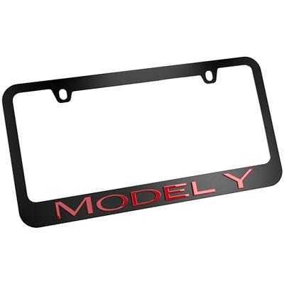 2 Pcs License Plates Cover Black Unbreakable Dark Design,Fits All Standard  6x12 Inches License Plates,Protect Your Front & Back License Plates