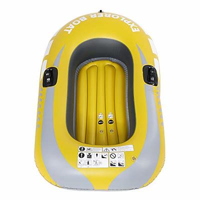 Inflatable Boat Series, 2 Person Raft Inflatable Kayak, PVC Fishing Boat,  Portable Inflatable Canoe Kayak for Adults and Kids