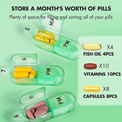 XL Large Monthly Pill Organizer 4 Weeks, 28 Day Pill Organizer Weekly, Big  Compartment with Travel Case, 7 Day Pill Dispenser 4 Times a Day, Medicine  Organizer Box for Vitamin, Fish Oil - Yahoo Shopping