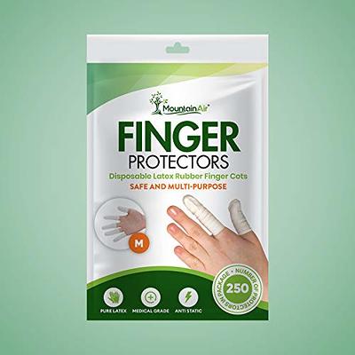 MountainAir – 250 Pcs Finger Cots - Disposable Finger Protectors - Rubber  Finger Covers for Finger Tips - Electronic Repairs and More – Fingertips