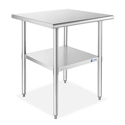 Fashionwu Stainless Steel Table, 24 x 47 Inches Folding Heavy Duty Table  for Kitchen, Commercial Stainless Steel Prep Table with Adjustable  Undershelf, for Restaurant, Home and Hotel - Yahoo Shopping