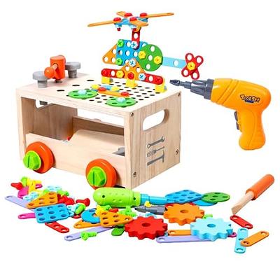  Toy Choi's Kids Workbench - STEM Toy Tool Set with Realistic  Tools and Electric Drill, 82pcs Pretend Play Toddler Tool Bench Kids Power  Tools Construction Toys Outdoor Gift for Boys Girls