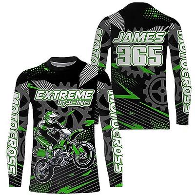  Custom Motocross Jersey MX Racing UPF30+ Dirt Bike Number Name  Adult&Kid Off-Road Motorcycle Shirt