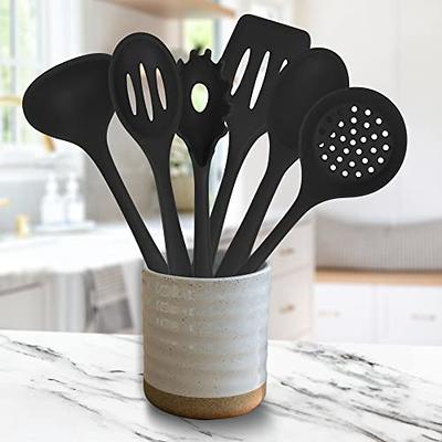 Silicone Cooking Utensil Set, Umite Chef 15pcs Silicone Cooking Kitchen Utensils Set, Non-Stick - Best Kitchen Cookware with Stainless Steel Handle