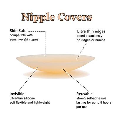 Ultra Thin Reusable Nipple Covers - Sticky Adhesive Silicone