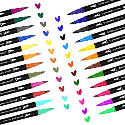 CADITEX Markers for Adult Coloring 100 Colors Dual Brush Pens Fine Tip  Markers Set for Artist Drawing