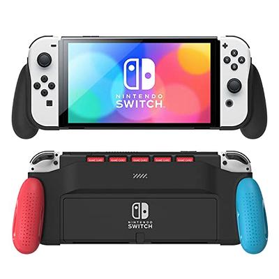  MENEEA Game Handle Connector Compatible with Nintendo Switch  for Joy Con & Switch OLED Model Compatible with Joy Con, 5-in-1 Gamepad  Handle with Wrist Strap Compatible with Nintendo Switch/Switch OLED 