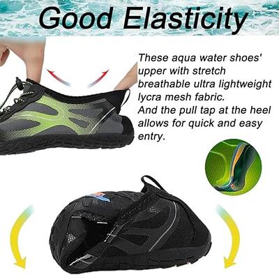 Racqua Men's Women's Water Shoes Barefoot Quick Dry Lightweight Aqua Shoes  Swim Beach Shoes