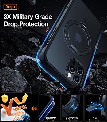 TORRAS Magnetic for iPhone 13 Pro Max Case [Military Grade Drop Tested]  [Compatible with MagSafe] Translucent Hard PC Soft Slim Tough  Anti-Fingerprint