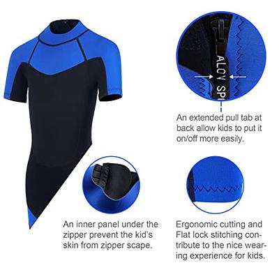 Shorty Wetsuit Kids for Boys/Girls Shorty Baby One Piece Wet Suit 2mm  Neoprene 3t to 12t Toddler/Infant Swimsuit for Surfing Snorkeling Swimming