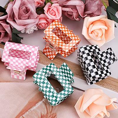 12pcs Hair Clips in 3 Colours Tiny Claw Clips for Girls Flower Hair Claw  Clips for Women, Mini Clips for Hair Cute Flower Clips for Thin Hair