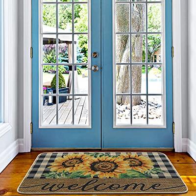  Doormat Indoor Sunflower Bloom Non-Slip Front Door