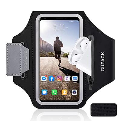 GUZACK Phone Holder for Running with Airpods Pouch, Running Armband Case  for iPhone 15/14/13/12/11 Pro Max/14 Plus/XR/XS, Galaxy S23/S22/S21, Universal  Cell Phone Arm Holder with Key Pocket & Card Slo - Yahoo