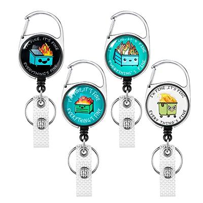  Badge Reel Retractable with Alligator Clip Funny ID