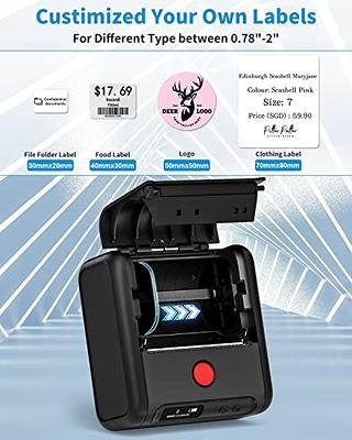 Label Maker Machine M110 Mini Bluetooth Label Makers, Thermal Portable  Handheld Label Printer for Business Logo