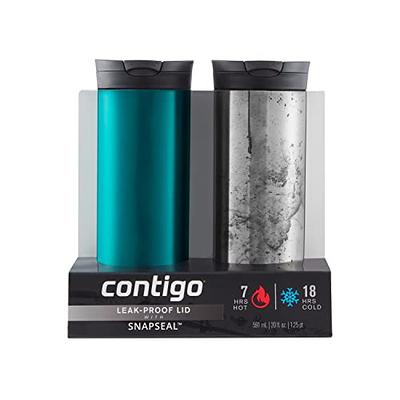 Contigo Jackson Chill 2.0 Vacuum-Insulated Stainless Steel Water Bottle, Secure Lid Technology for Leak-Proof Travel, Keeps Drinks Cold for 12 Hours