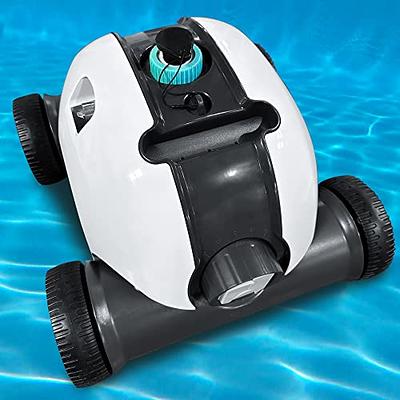 Upgrade Cordless Pool Vacuum for Above Ground Pool, Automatic Robotic Pool  Cleaner Dual-Drive Motors Self-Parking Pool Cleaner Vacuum for In Ground