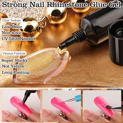 Rhinestones for Nails, Manicure Kit with Nail Rhinestone Glue Gel