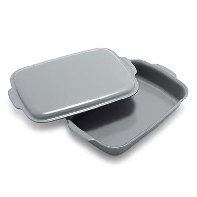 Durable Packaging 8 x 8 Square Disposable Aluminum Holiday Cake Pan with Clear Dome Lid #9101x (10)