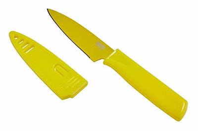 Mercer Culinary M33912B 4 Red Non-Stick Paring Knife with Sheath