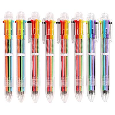 Hutou 0.5mm 6-in-1 Multicolor Ballpoint Pen 6 Colors Retractable For Kids  Party Favors (12 Pack)