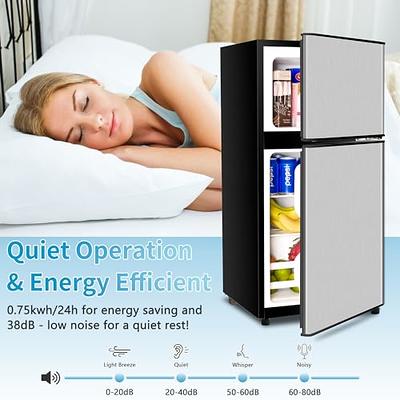 Chest Freezer, 3.5 cu ft Compact Mini Freezer Low Noise & Energy Saving