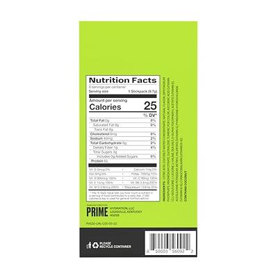 PRIME HYDRATION+ Sticks ICE POP | Hydration Powder Single Serve Sticks |  Electrolyte Powder On The Go | Low Sugar | Caffeine-Free | Vegan | 16 Sticks