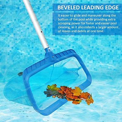 Poolvio Swimming Pool Skimmer Net, Fine Mesh Pool Leaf Rake Net