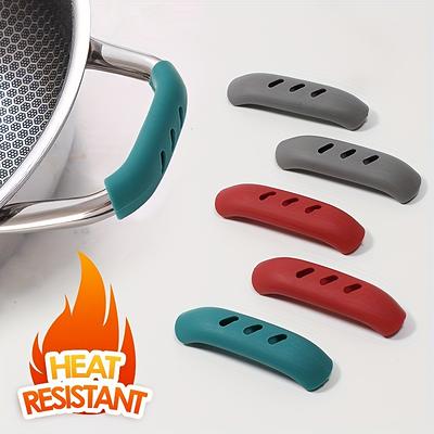 1 Pcs Silicone Pan Handle Cover Heat Insulation Covers Pot Ear