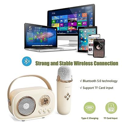 Baolira Bluetooth Speaker with Microphone,Karaoke Machine for Kids and  Adults,Kids Karaoke Machine,Mini Karaoke Machine for Family Home Party,Toys  for Girls 10-12 Years Old (Beige) - Yahoo Shopping