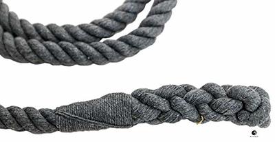 Ravenox Natural Twisted Cotton Rope, 1/4-inch X 10 Feet, Black, Made in  USA