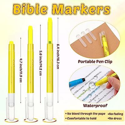 Mr. Pen No Bleed Gel Highlighter, Bible Highlighters, Blue, Pack of 4