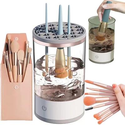 Illumi Makeup Brush Blender Cleaner Machine, Brushly Pro Makeup Cosmetic  Brush Cleaner, Automatic Electric Spinning Makeup Brush Blender Cleaner