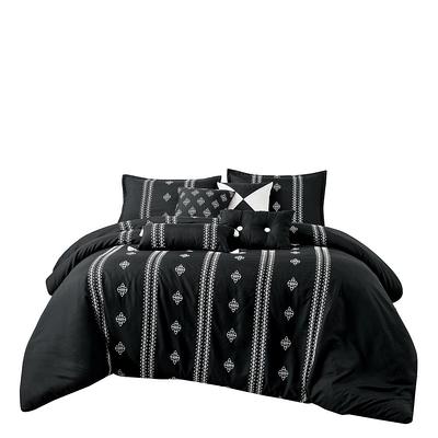 7 Piece Gray Luxury Bedding Sets - Oversized Bedroom Comforters , King