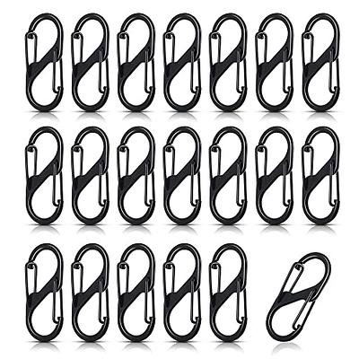  STARVAST 15 Pack Stainless Steel 1/4 in Spring Snap Hooks M6 x  2-3/8 inch Key Carabiner Clip Heavy Duty Non Locking Carabiner Keychain  Quick Links Hammocks Hooks for Camping Hiking Swing