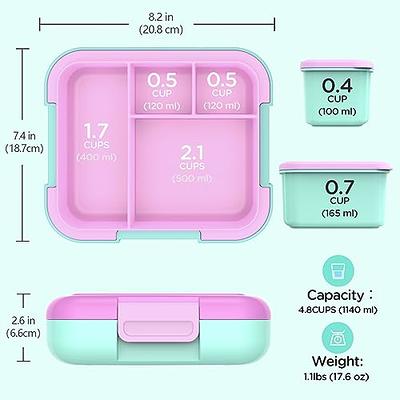 Ecoberi Collapsible Bento Box, BPA Free Silicone, Airtight, Microwave and  Dishwasher Safe, Set of 2, Blue Red 