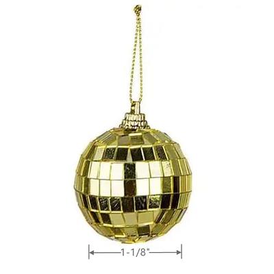 24Pcs 1-1/8Inch Mirror Balls - Disco Ball Decoration - Christmas Tree  Wedding Birthday Party Accessories Disco Decorative Mirror Ball (Gold) -  Yahoo Shopping