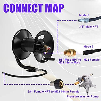 Tool Daily Pressure Washer Hose Reel, High Pressure Washer Hose