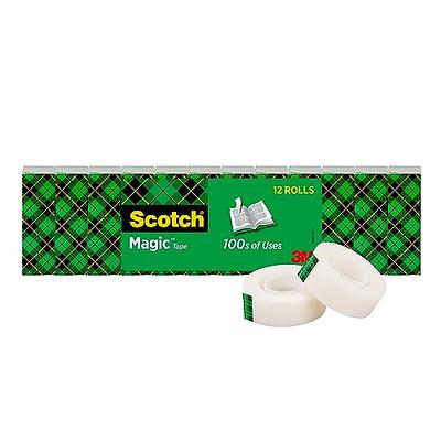 Scotch Magic Tape, 12 Rolls, Numerous Applications, Invisible, Engineered  for Repairing, 3/4 x 1000 Inches, Boxed (810K12) - Yahoo Shopping