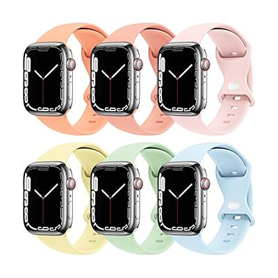 Recoppa Lace Silicone Band Compatible with Apple Watch Band 38mm 40mm 41mm  42mm 44mm 45mm Women, Hollowed-out Breathable Soft Sport Strap Replacement  Wristbands for iWatch Series 9 8 7 6 5 4 3 2 1 SE 